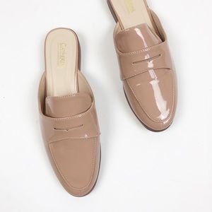 Catherine Malandrino Blush Loafer Mules Patent